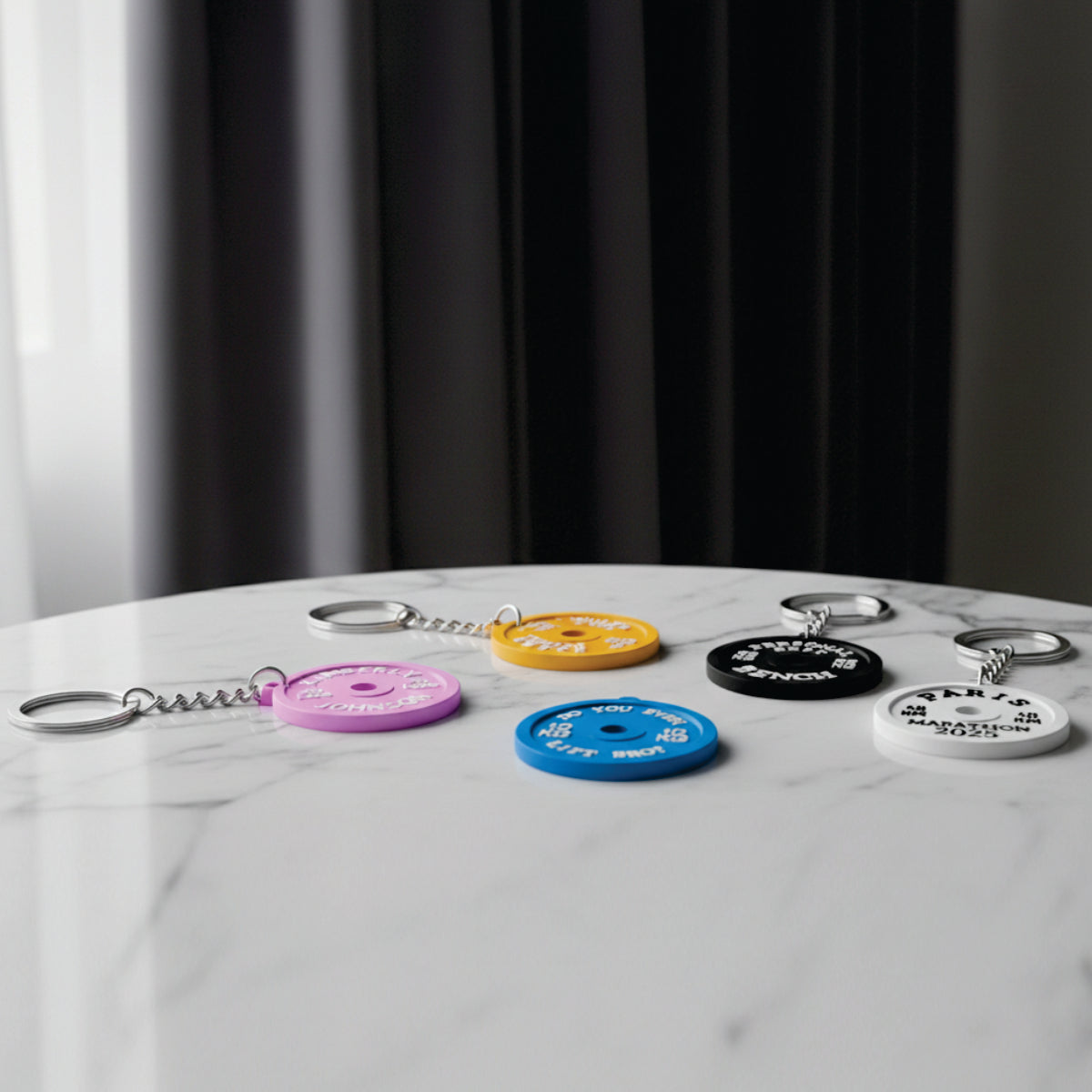 Custom LiftBro Weight Keychains