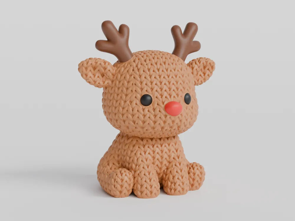 Knitted-Style Mini Figurine