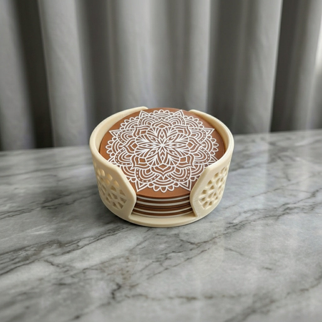 Mandala Tradition Coaster Set - Desiyn Labs