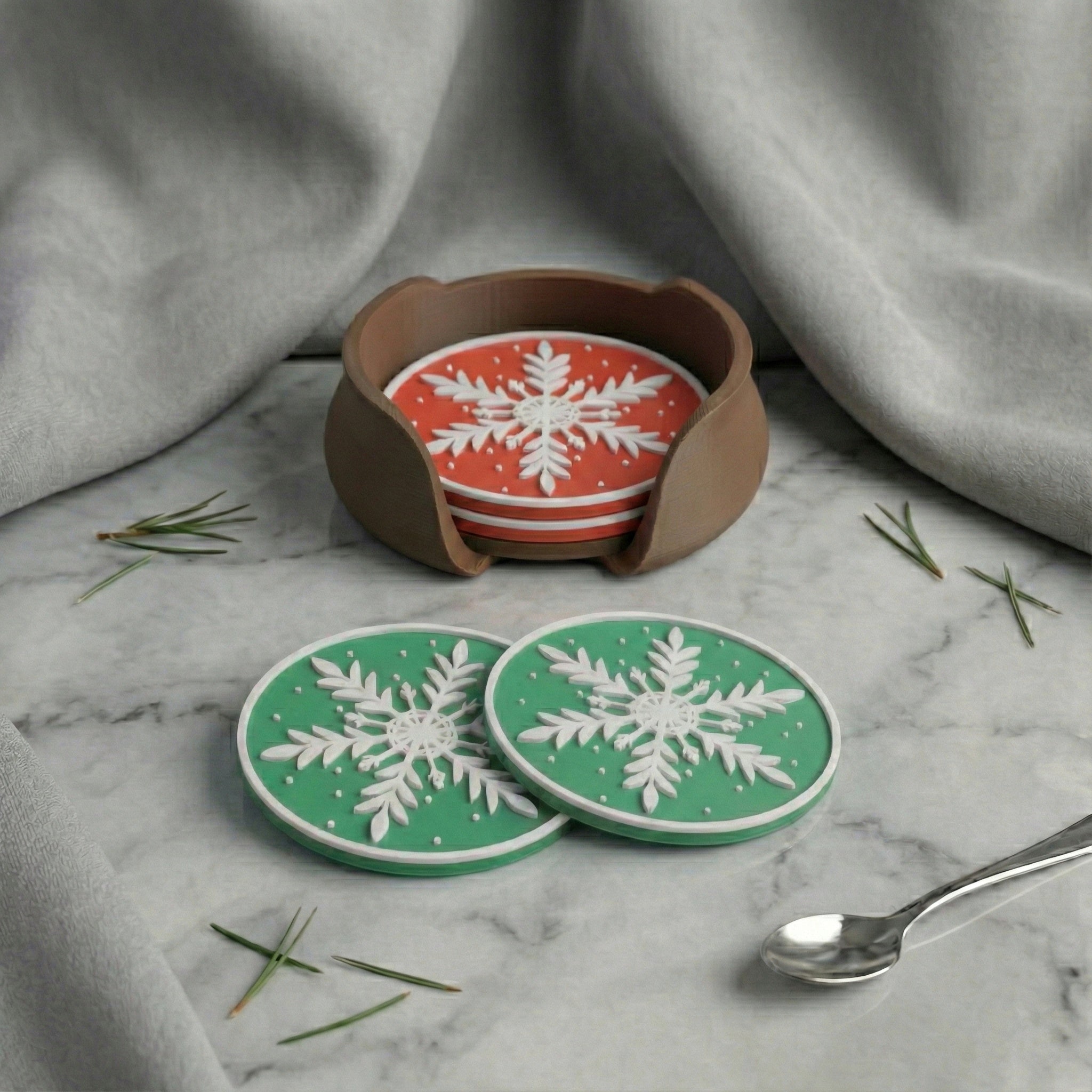 Snowflake Coaster Set - Desiyn Labs