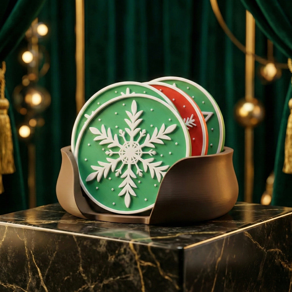 Snowflake Coaster Set
