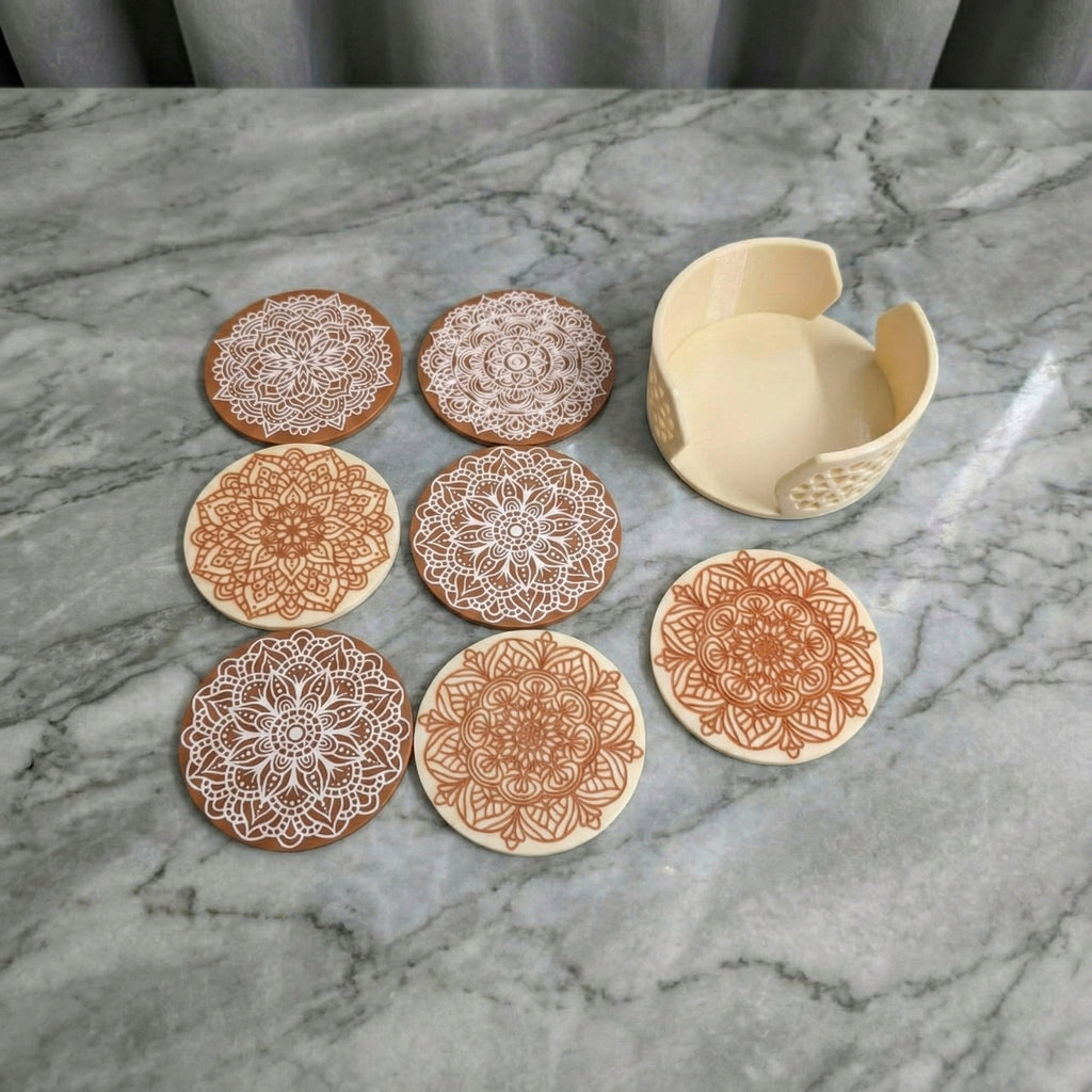 Mandala Tradition Coaster Set - Desiyn Labs