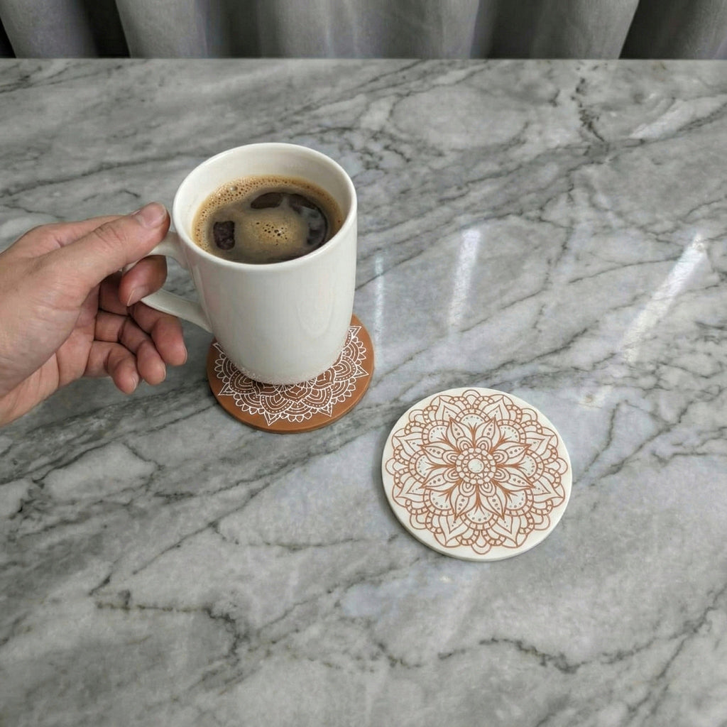 Mandala Tradition Coaster Set - Desiyn Labs