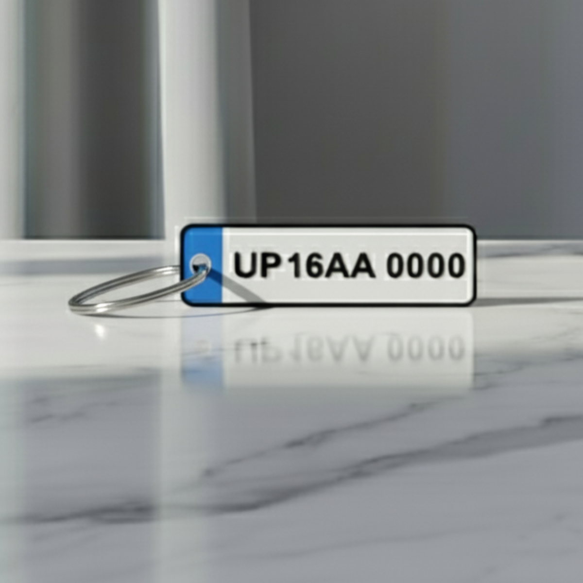 Custom Number Plate Keychain