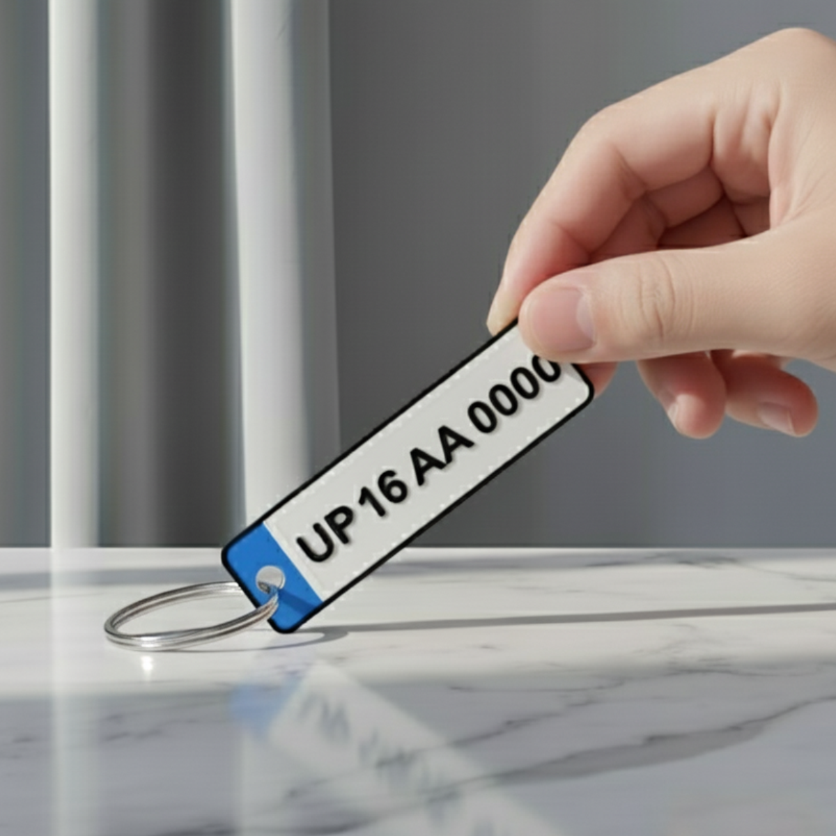 Custom Number Plate Keychain