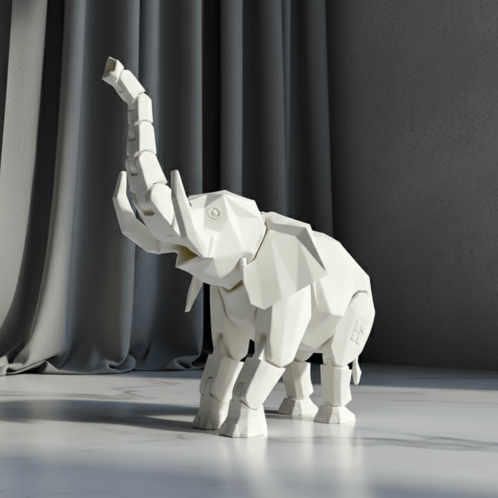 Sentinel Elephant Sculpture (Poseable) - Desiyn Labs
