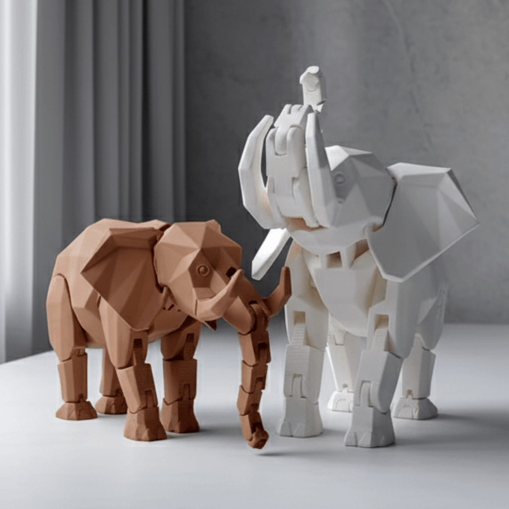 Sentinel Elephant Sculpture (Poseable) - Desiyn Labs