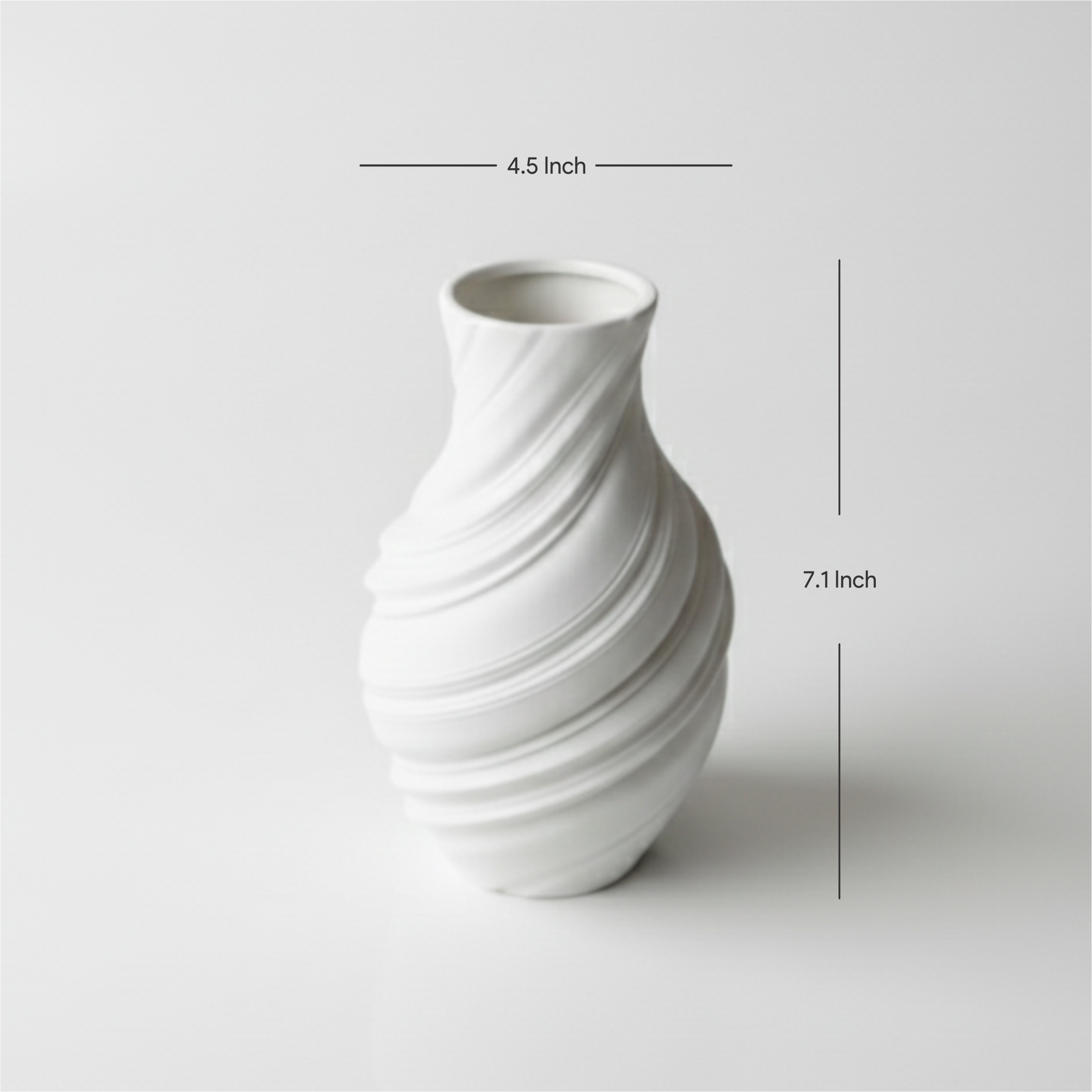 Twirlora Sculpted Spiral Vase