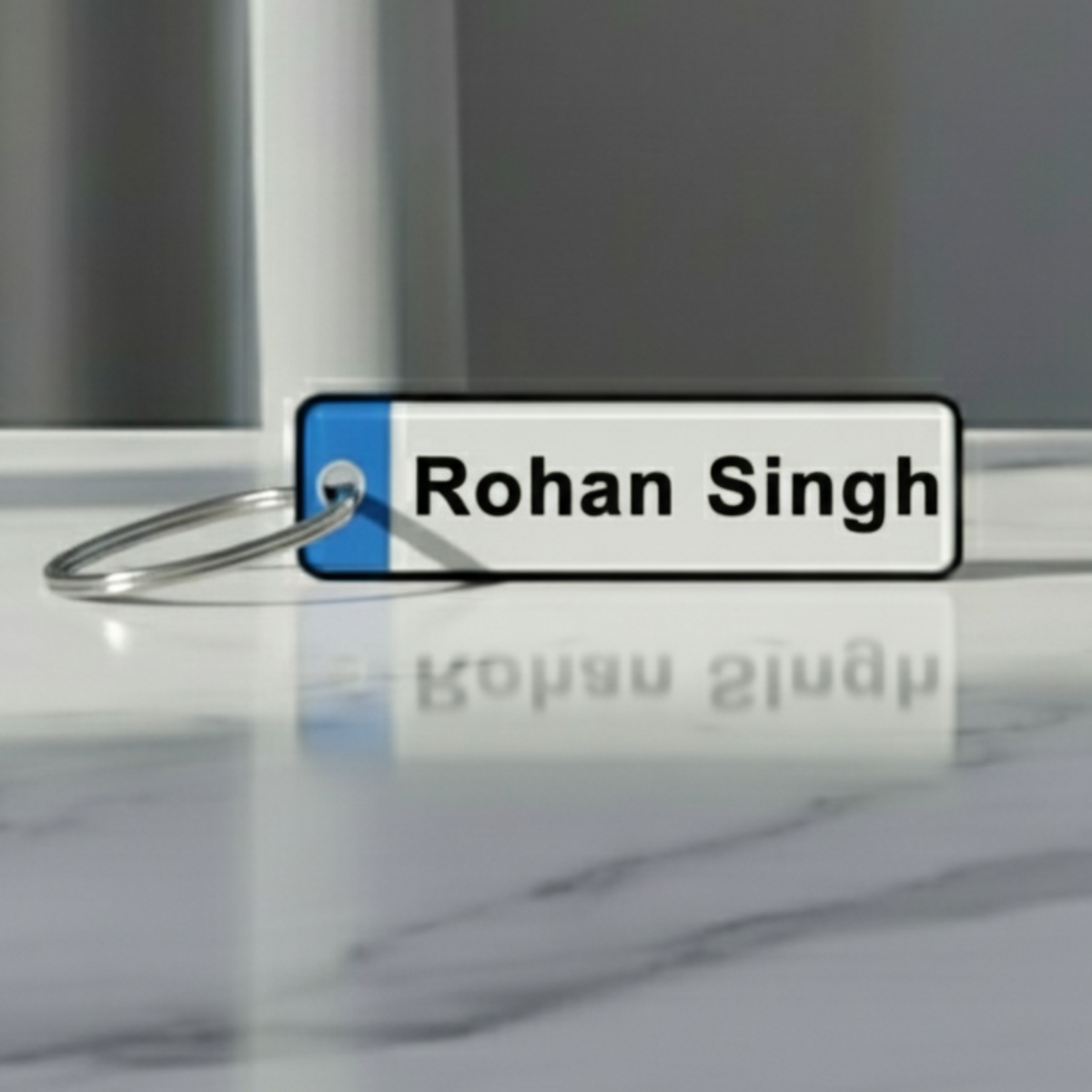 Custom Number Plate Keychain