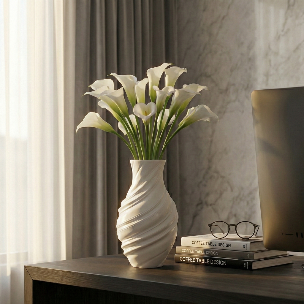 Twirlora Sculpted Spiral Vase - Desiyn Labs